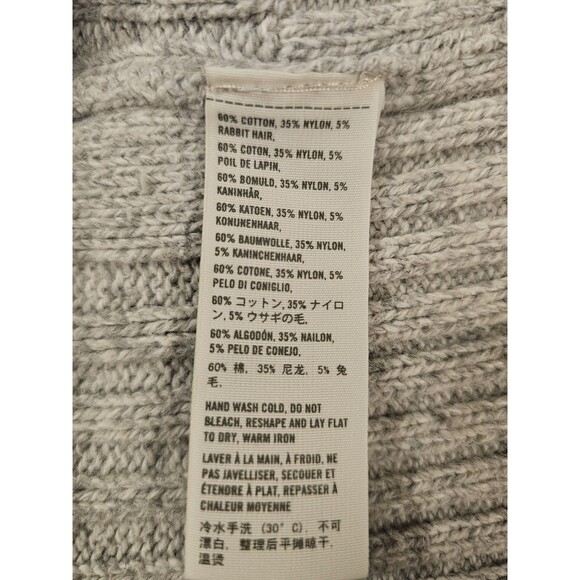 Hollister Sweater Womens M Gray Heather Waterfall Cardigan Cozy Y2K - Picture 6 of 9